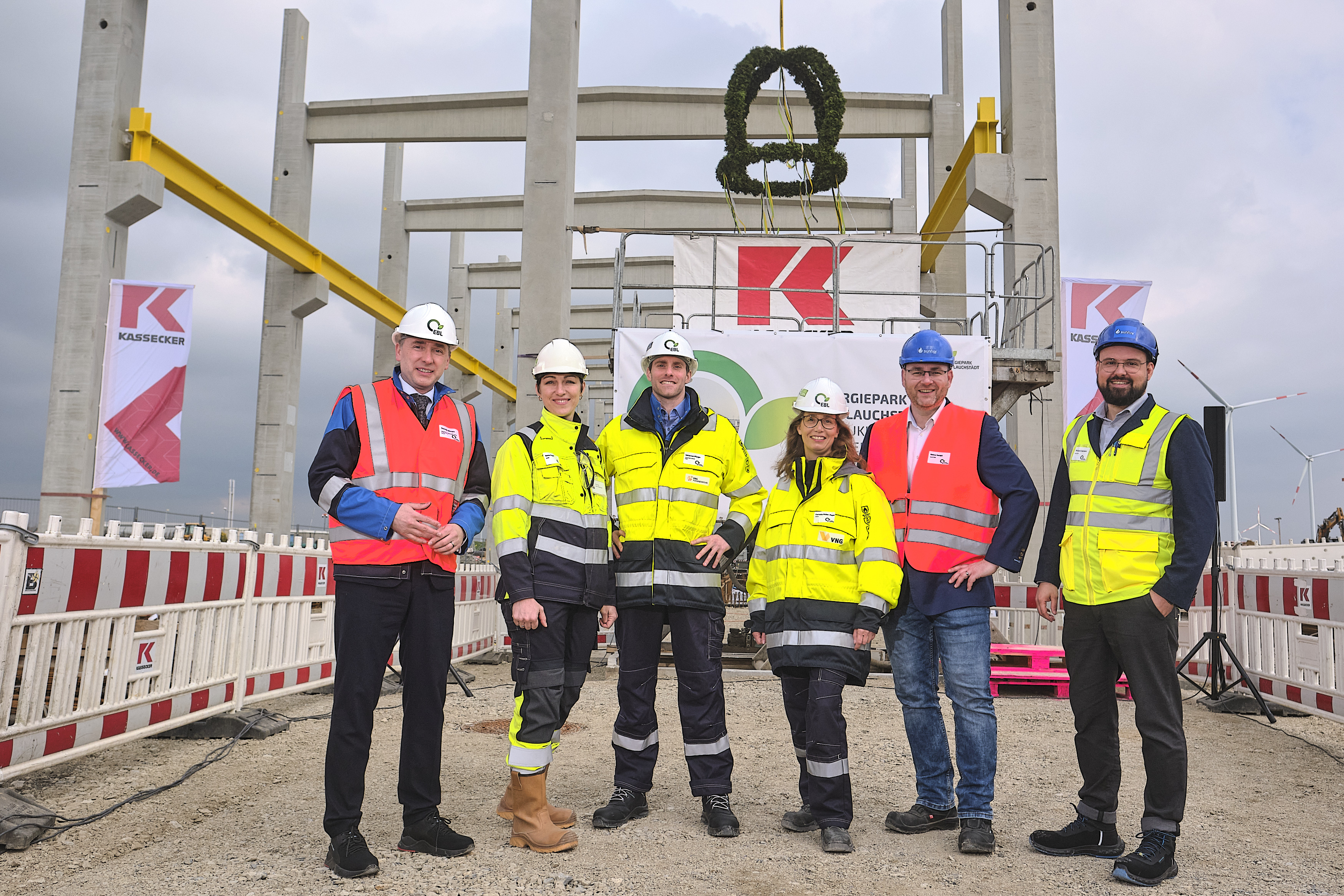 Richtfest auf dem Gelände des Energiepark Bad Lauchstädt 