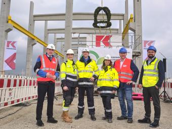 Richtfest auf dem Gelände des Energiepark Bad Lauchstädt 