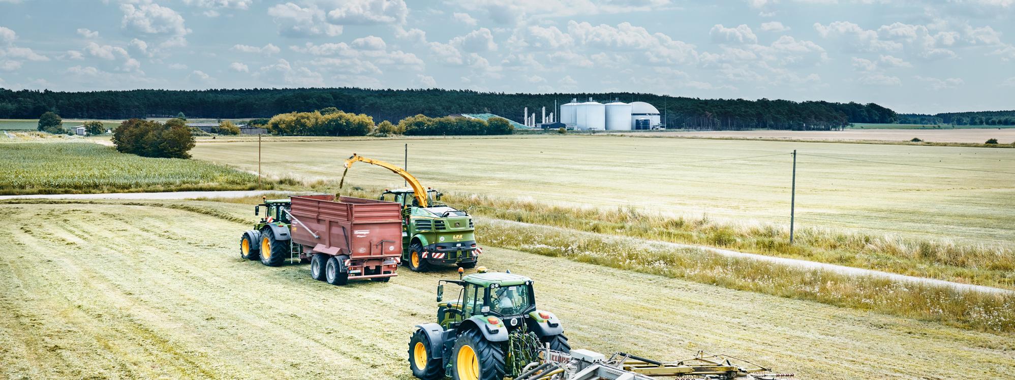 Erntezeit in der Nähe der BALANCE-Biogasanlage Satuelle 